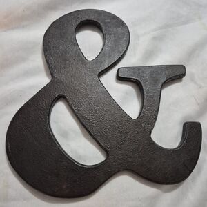 Black Ampersand Decorative Piece